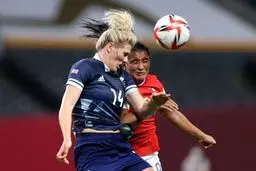 تصاویری از فوتبال زنان در المپیک توکیو