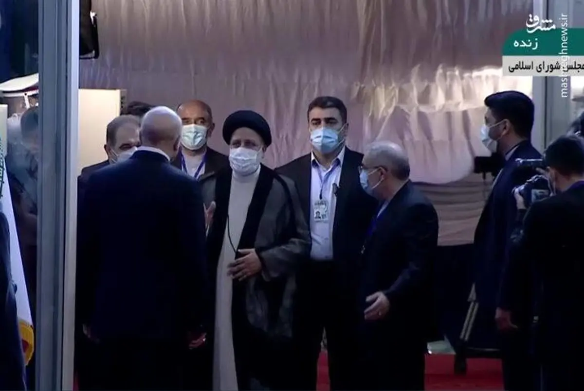فیلم ورود رئیسی به مجلس برای مراسم تحلیف