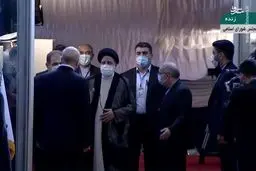 فیلم ورود رئیسی به مجلس برای مراسم تحلیف