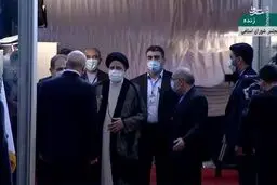 فیلم ورود رئیسی به مجلس برای مراسم تحلیف
