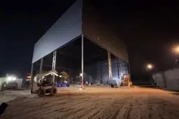  آماده‌سازی محل دفن پیکر شهید سیدحسن نصرالله