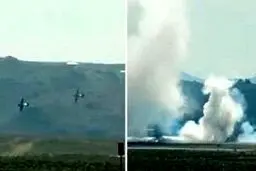 مرگ دو خلبان بعد از برخورد هولناک هواپیما در نمایش هوایی نوادا