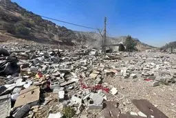 تصاویرجدید از مقر تروریست‌ها پس از حمله سپاه