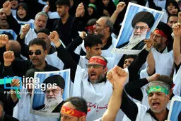 تصاویر تجمع اعتراضی در حمایت از مرجعیت شیعه
