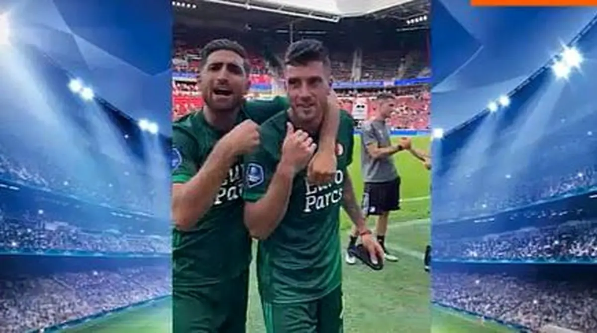 فارسی حرف زدن مارکو سنسی هم تیمی علیرضا جهانبخش در فاینورد 