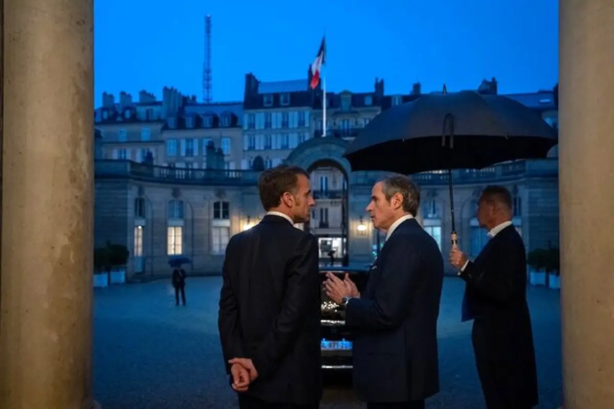 توئیت‌های معنادار مکرون و گروسی پس از رایزنی درباره ایران در الیزه!