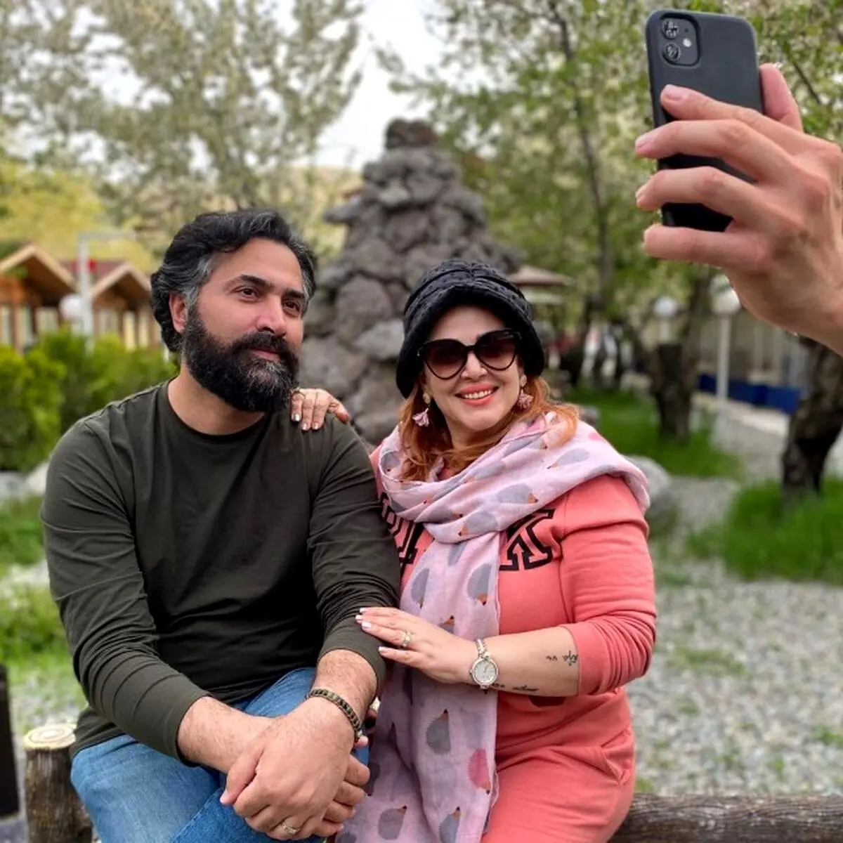 عکس جدید بهاره رهنما و همسرش