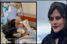 فیلم دردناک خاکسپاری پیکر مهسا امینی | ضجه‌های دلخراش مادر مهسا بر سر جنازه دخترش | فیلم وداع پرسنل بیمارستان با پیکر مهسا