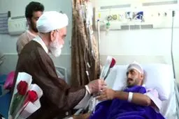 عیادت نماینده ویژه رهبر انقلاب از مصدومان حادثه بندر شهید رجایی