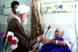 عیادت نماینده ویژه رهبر انقلاب از مصدومان حادثه بندر شهید رجایی