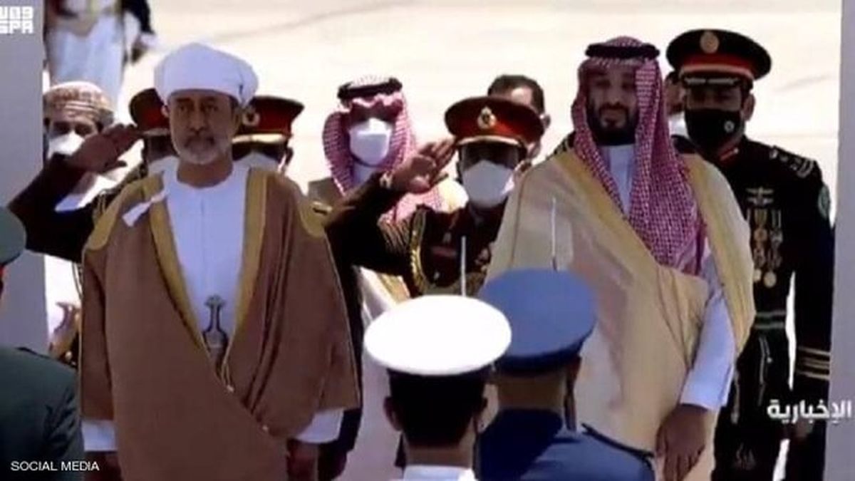 استقبال باشکوه بن سلمان از سلطان عمان