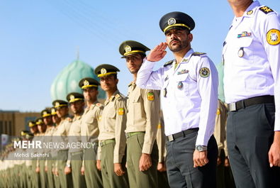 عهد سربازی در مسجد مقدس جمکران