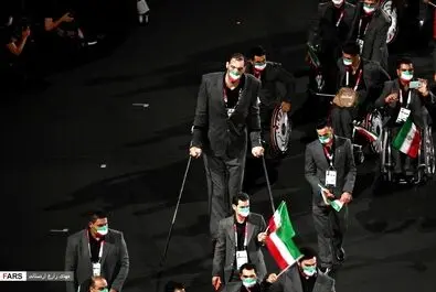 مراسم افتتاحیه پارالمپیک و رژه کاروان ایران