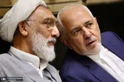 تصاویر پزشکیان و پورمحمدی و ظریف در ختم برادر علی طیب‌نیا 