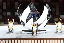 مراسم افتتاحیه پارالمپیک و رژه کاروان ایران؛تصاویر