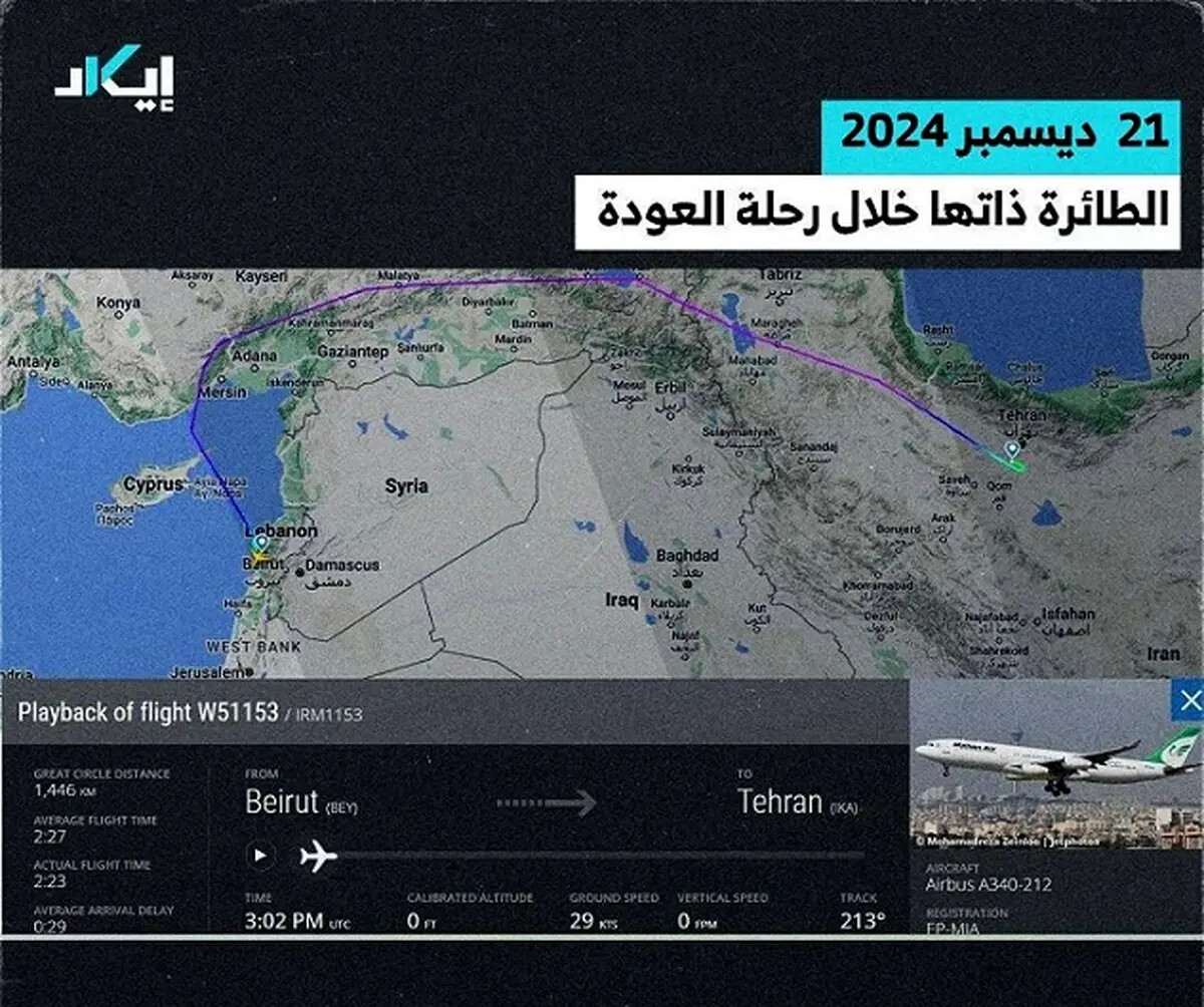 دولت جدید سوریه آسمانش را بر هواپیماهای ایران بست!