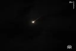 تصاویر موشکباران اسرائیل