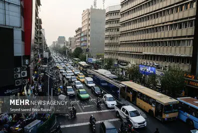 شلوغی و ترافیک تهران