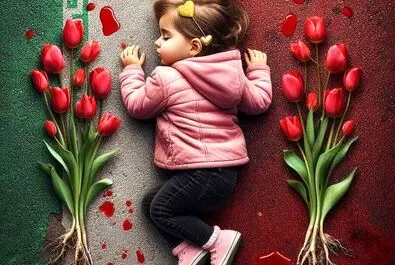 دختر کاپشن صورتی