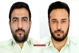 تصاویر دو مأمور پلیس شهید در درگیری مسلحانه امروز
