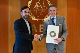 توئیت مدیرکل آژانس پیش از سفر به تهران؛ گروسی استوارنامه سفیر جدید ایران را دریافت کرد