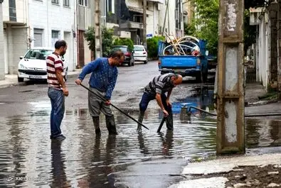 سیلاب در رشت