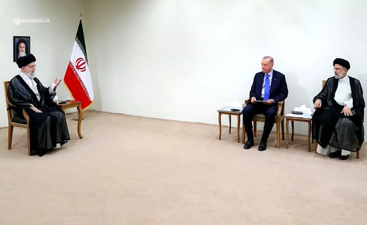 تهران کانون رایزنی‌های منطقه‌ای؛ اردوغان با رهبر انقلاب دیدار کرد