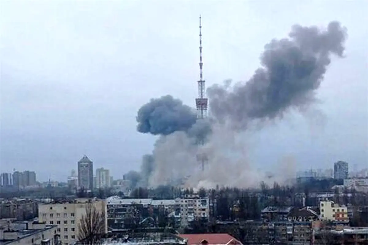 هدف قرار گرفتن برج تلویزیونی کی‌یف