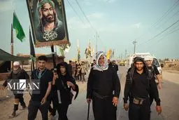 تصاویر پیاده روی عشاق در مسیر معشوق