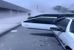 خسارت موج انفجار در اسکله شهید رجایی