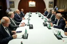 نشست پزشکیان و جوزف عون + عکس