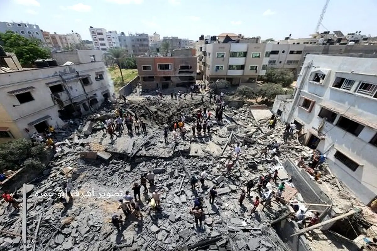 ویدویی ترسناک از بمباران امروز غزه توسط اسرائیل