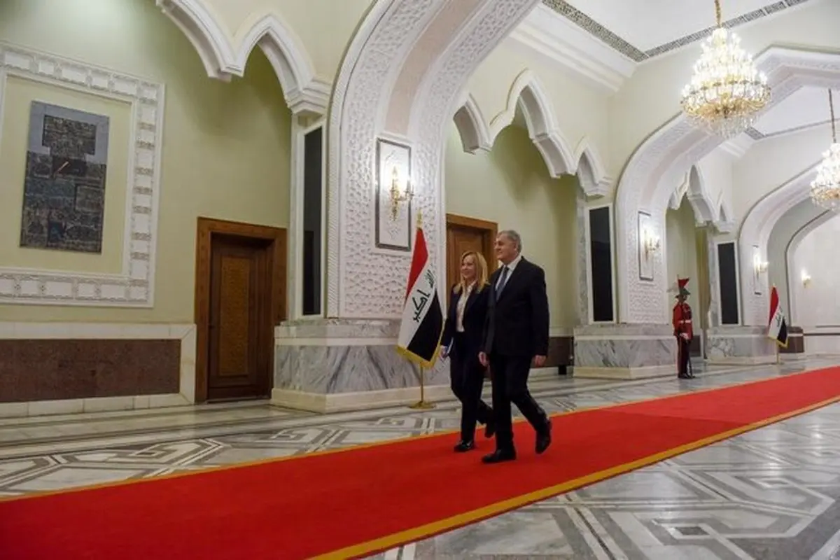 دیدار نخست وزیر ایتالیا با رئیس جمهور عراق