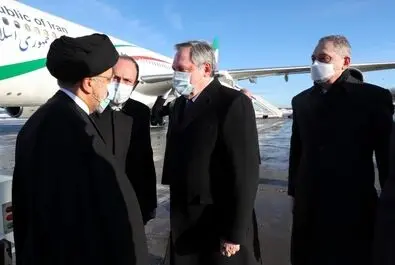 لحظه ورود رئیسی به مسکو