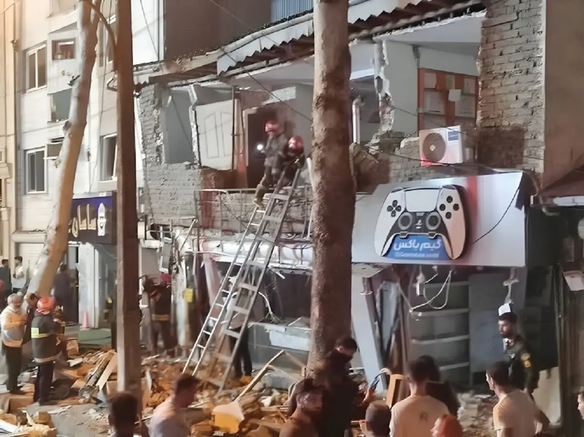 ببینید انفجار مهیب در رشت با دست‌کم ۱۳ مصدوم