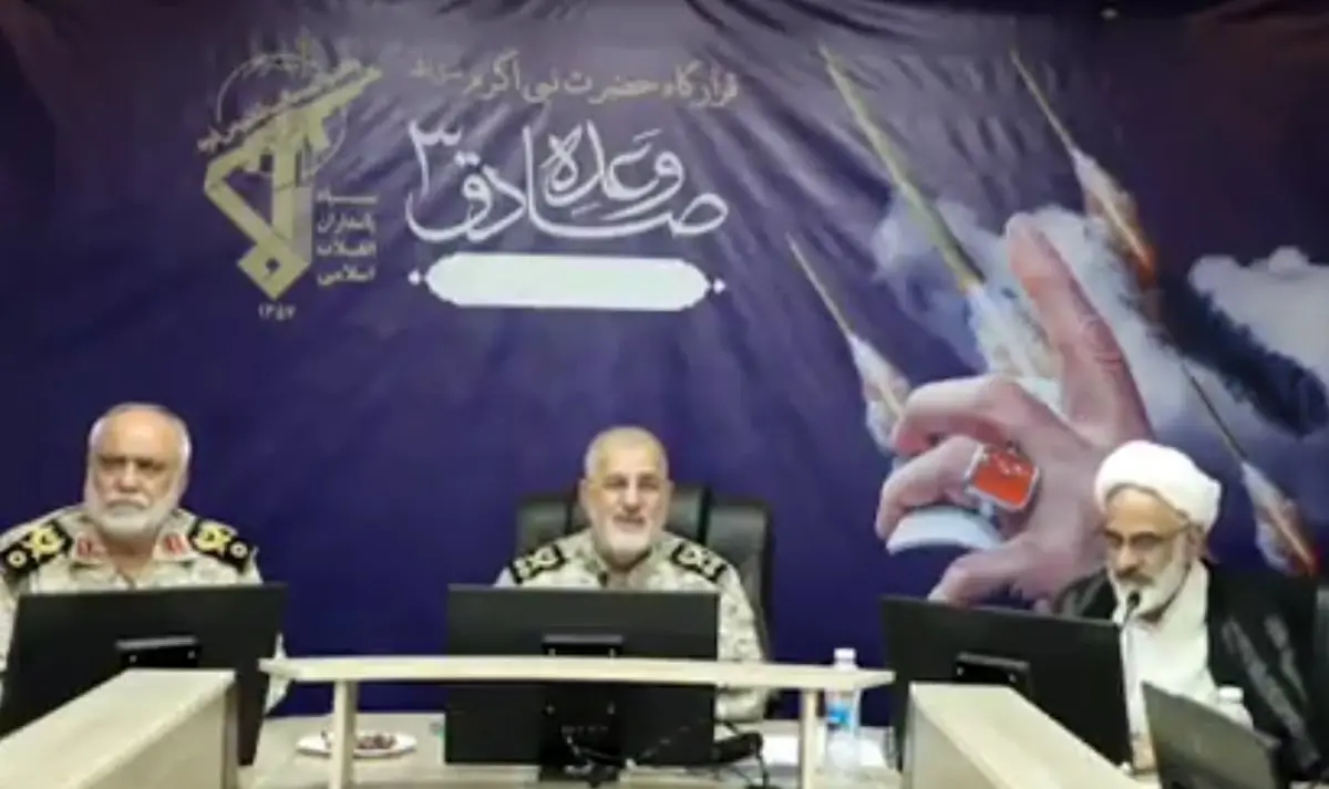 عملیات علیه اسرائیل به روایت فرمانده کل سپاه در اتاق عملیات جنگ