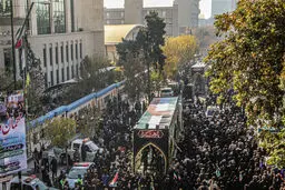 مراسم تشییع پیکر شهدای گمنام در تهران
