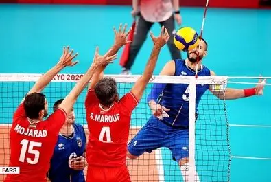 شکست والیبال ایران مقابل ایتالیا