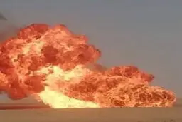 انفجار هولناک خط لوله نفت در خوزستان