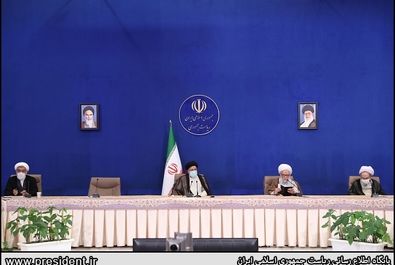 دیدار اعضای جامعه روحانیت مبارز با رییس جمهور