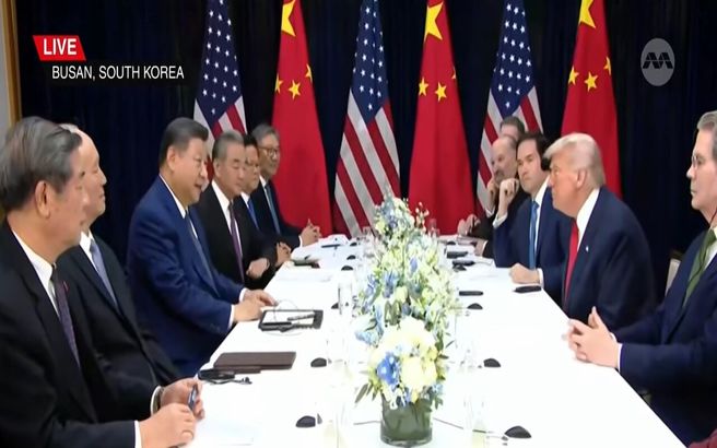 اولین عکس از نشست طولانی ترامپ و شی جین پینگ