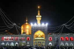 تصاویر عزاداری شهادت حضرت زهرا (س) در حرم رضوی