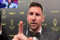 عصبانیت مسی در پخش زنده: دیگه جواب تو نمی دم!