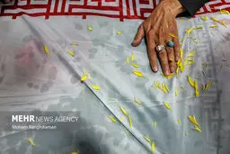 تصاویر وداع با پیکر شهید «سعید آبیار» 