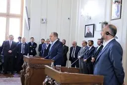 تصاویرکنفرانس مطبوعاتی وزرای خارجه ایران و روسیه