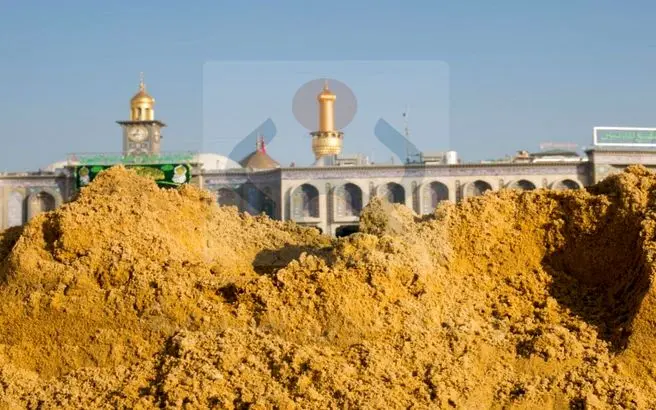 تصاویر پیدا شدن خاک زرد در کربلا