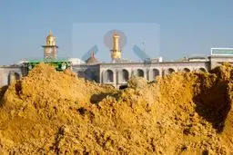 تصاویر پیدا شدن خاک زرد در کربلا