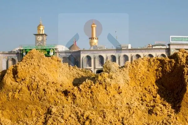 تصاویر پیدا شدن خاک زرد در کربلا