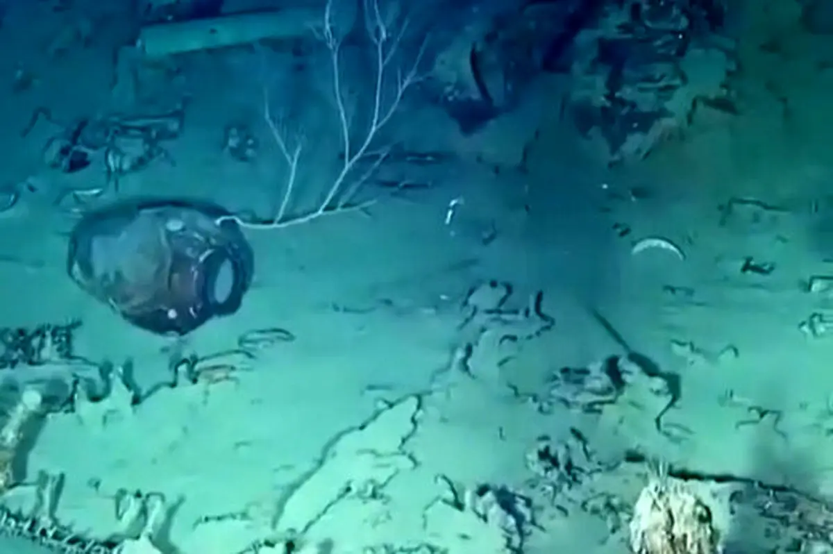 تصاویری ناب از کشتی غرق‌شده با ۲۰۰ تن طلا، نقره و زمرد