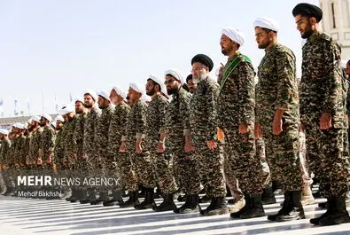 عهد سربازی در مسجد مقدس جمکران